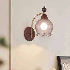 Lampada da parete decorativa in vetro Conchiglia/Crepa di ghiaccio