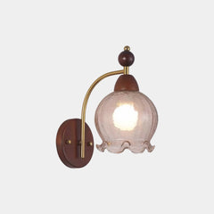 Lampada da parete decorativa in vetro Conchiglia/Crepa di ghiaccio