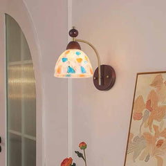 Lampada da parete decorativa in vetro Conchiglia/Crepa di ghiaccio