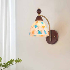 Lampada da parete decorativa in vetro Conchiglia/Crepa di ghiaccio