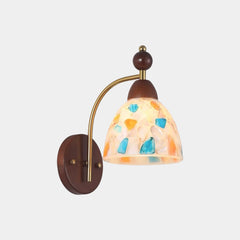 Lampada da parete decorativa in vetro Conchiglia/Crepa di ghiaccio