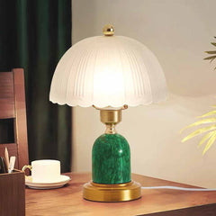 Dome Shade Table Lamp Decorative Frosted Glass, 2 Colors