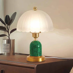 Dome Shade Table Lamp Decorative Frosted Glass, 2 Colors