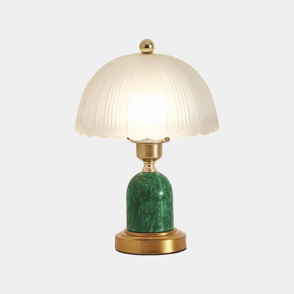 Dome Shade Table Lamp Decorative Frosted Glass, 2 Colors