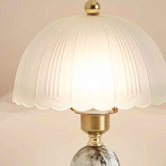 Dome Shade Table Lamp Decorative Frosted Glass, 2 Colors