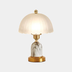 Dome Shade Table Lamp Decorative Frosted Glass, 2 Colors