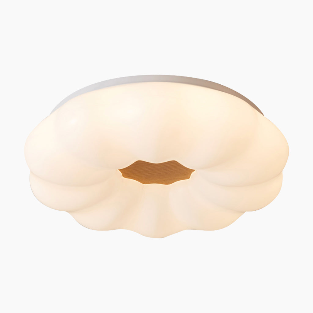 Dreamy Wood Acrylic Cloud LED Ceiling Light Main