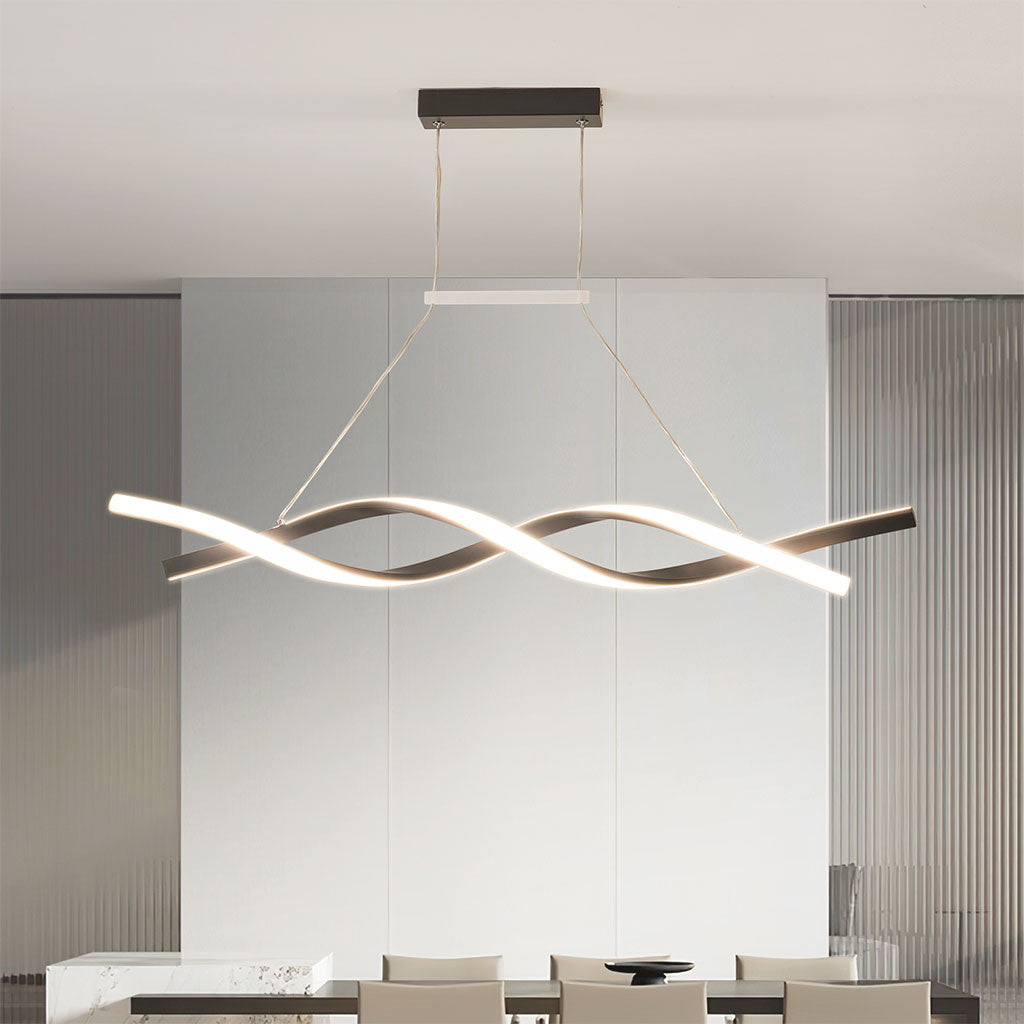 Minimalist Twisted LED Chandelier Ceiling Light