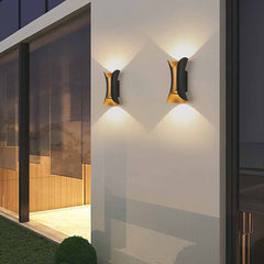Lampada da parete per esterni moderna IP65 LED su e giù
