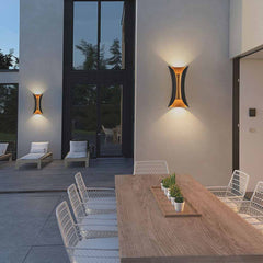 Lampada da parete per esterni moderna IP65 LED su e giù