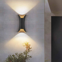 Lampada da parete per esterni moderna IP65 LED su e giù