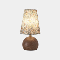 Vintage Fabric Shade Table Lamp with Floral Print
