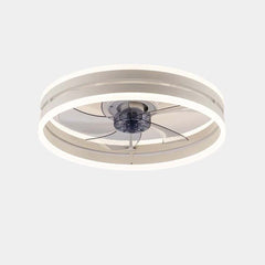 Fandelier Ceiling Fan with Light Minimalist Round LED