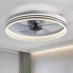 Fandelier Ceiling Fan with Light Minimalist Round LED