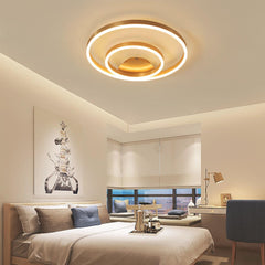 Fashion Gold Circle Round Flush Mount Ceiling Light Home