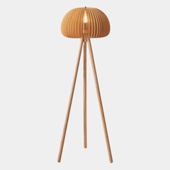 Tafellamp/statief vloerlamp omgevingspompoen hout