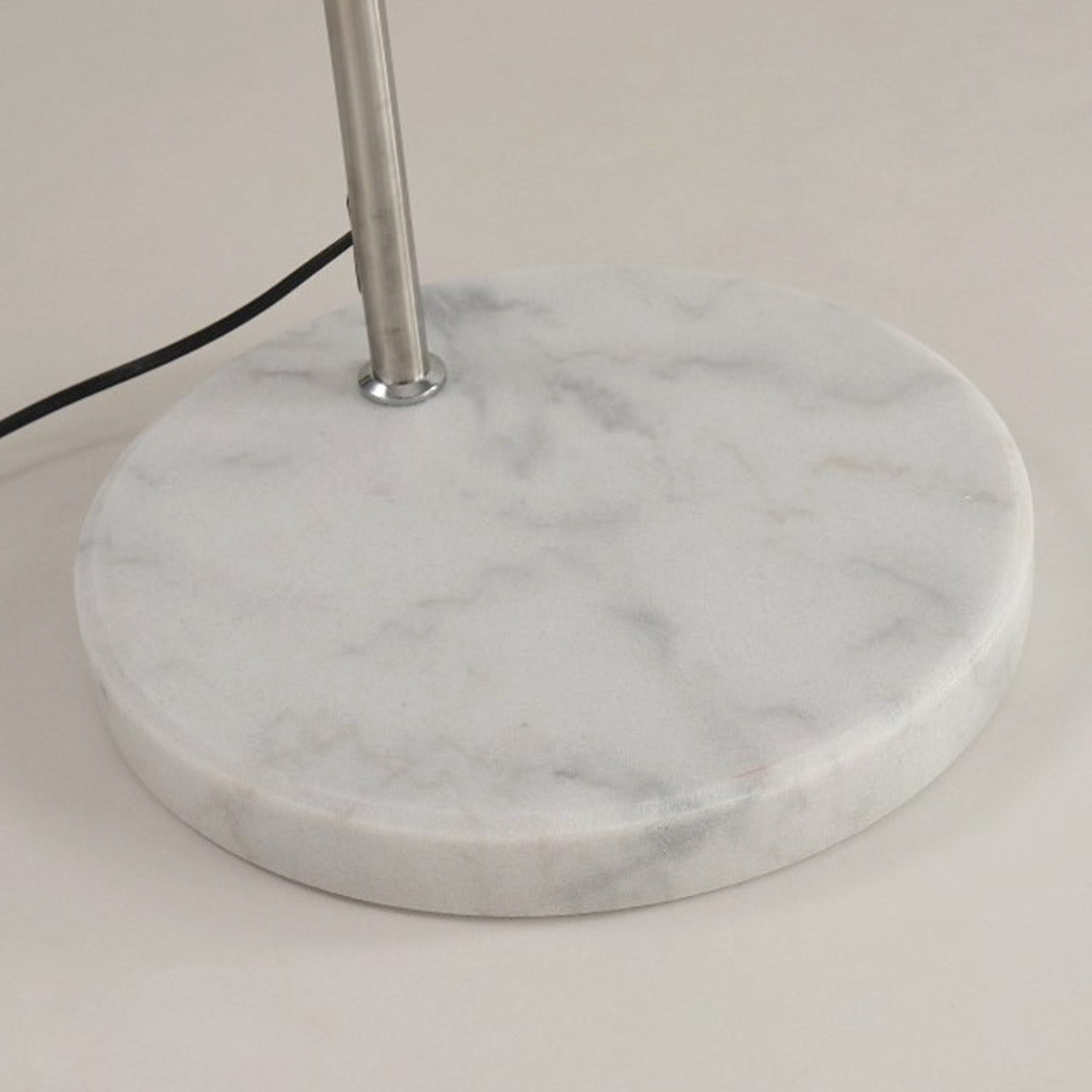 Floor Lamp Arch Fishing Pole Whtie Shade Marble Base