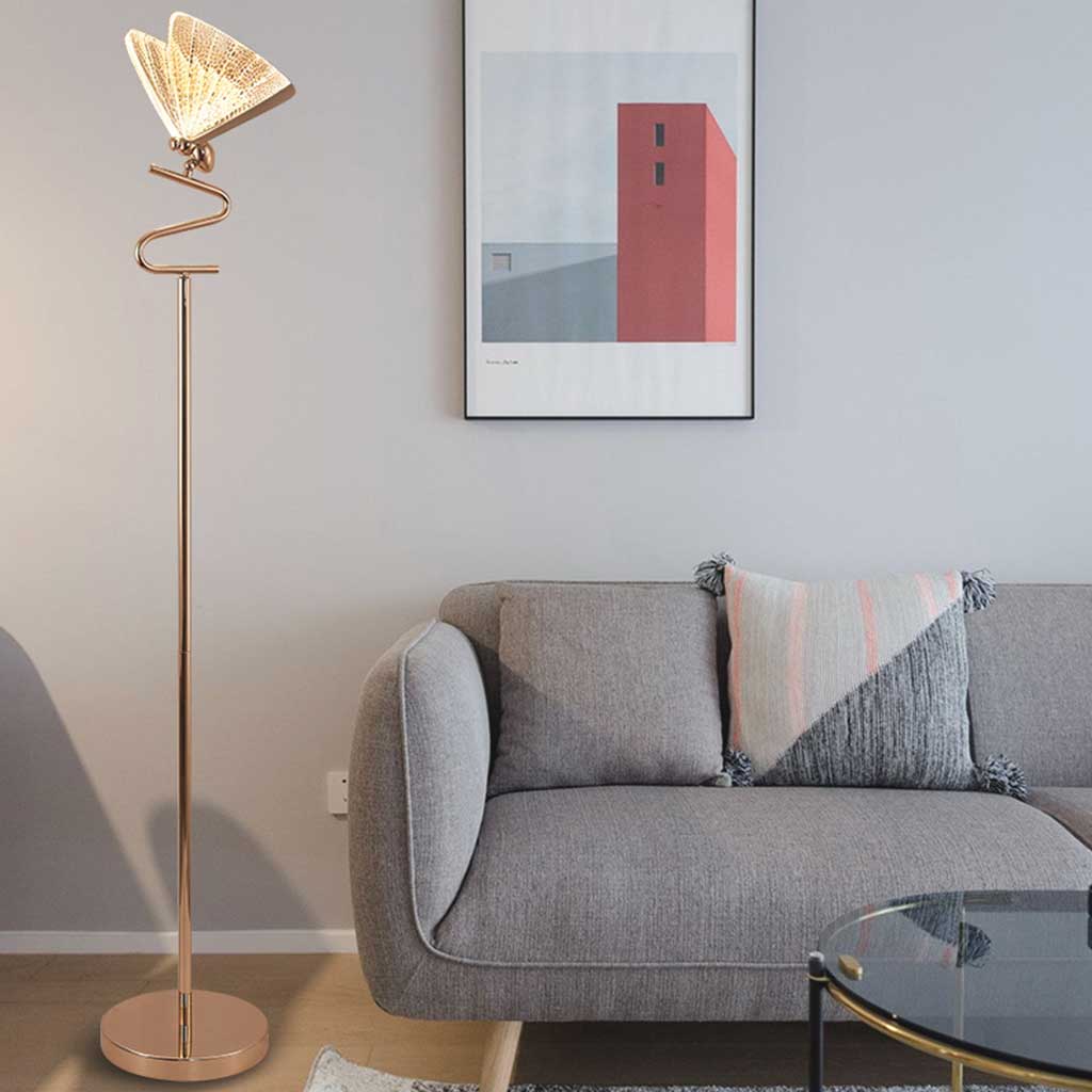 Floor Lamp Butterfly Clear Living Room