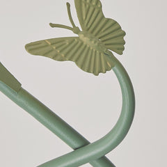 Floor Lamp Cream Acrylic Flower Lily of the Valley Green Detail