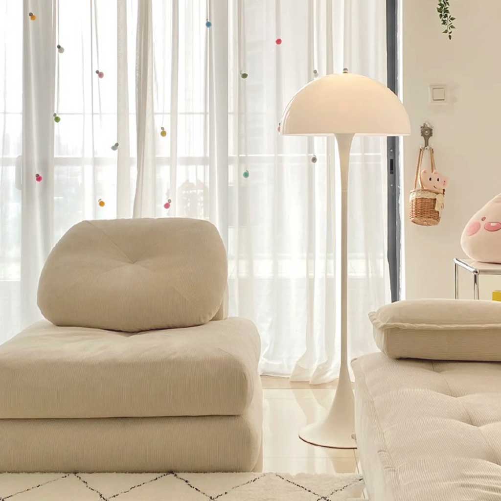 Floor Lamp Dome Mushroom Sitting Room