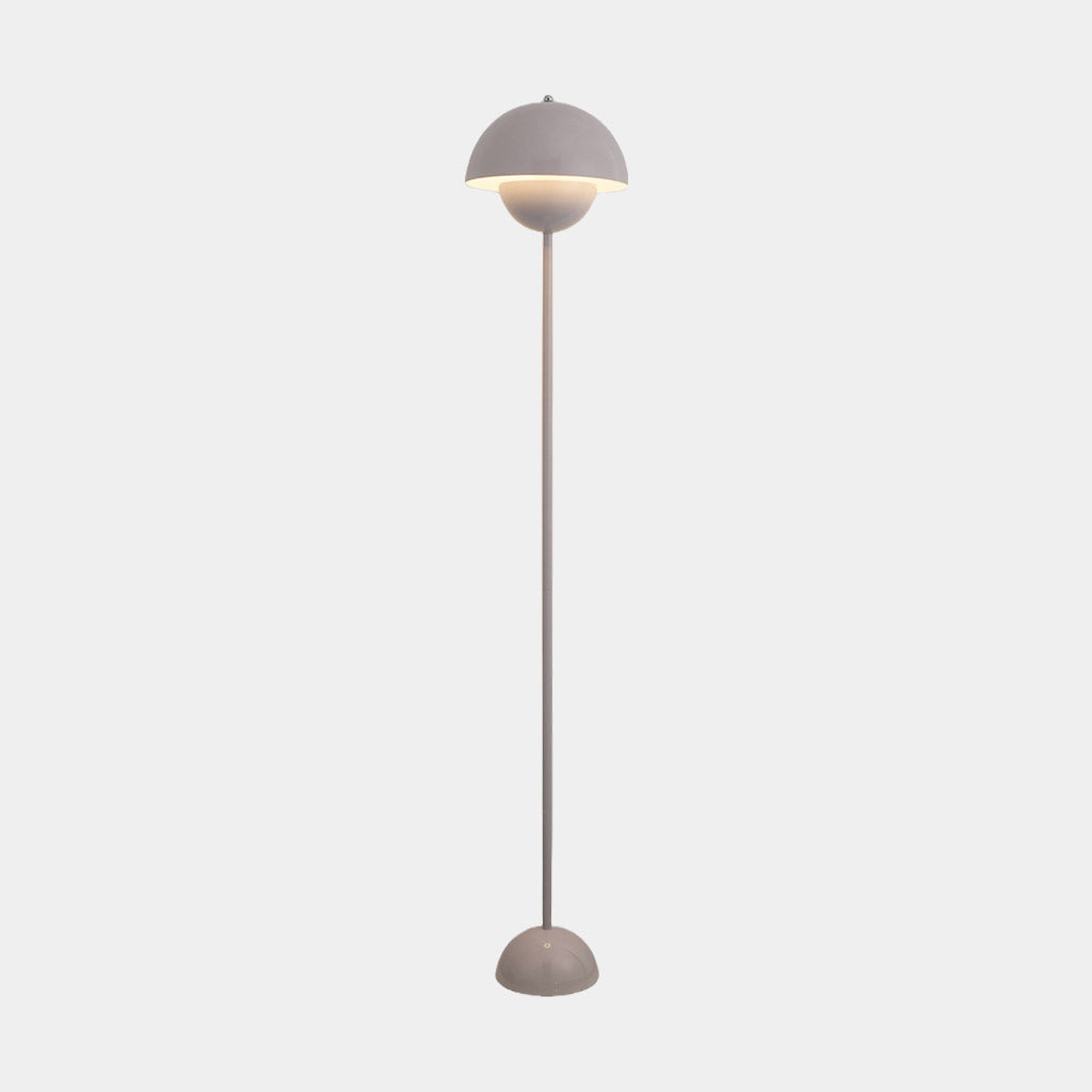 Floor Lamp Iron Mushroom Flower Bud Corner LED Grey