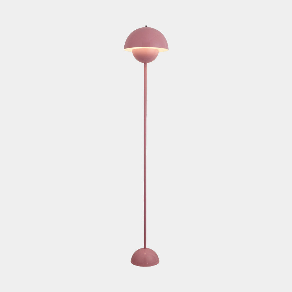 Floor Lamp Iron Mushroom Flower Bud Corner LED Pink