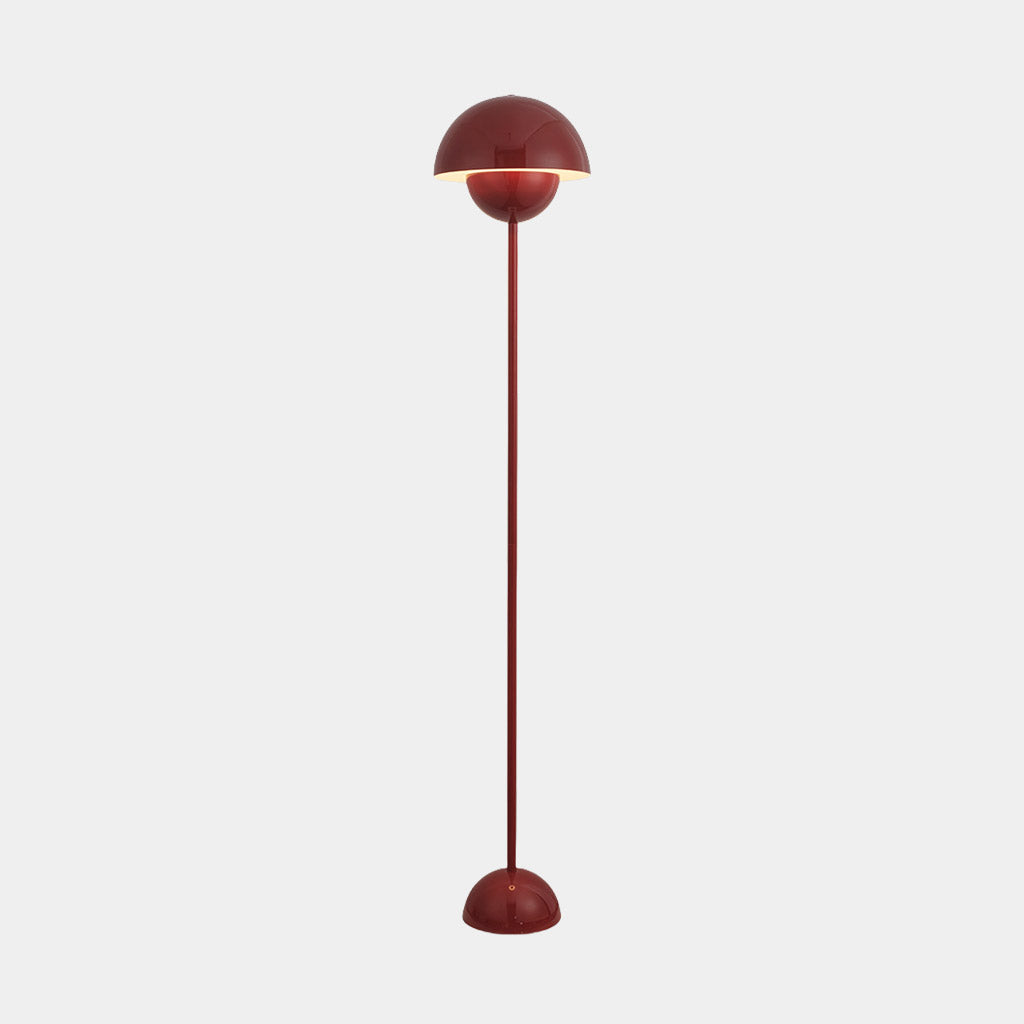 Floor Lamp Iron Mushroom Flower Bud Corner LED Red