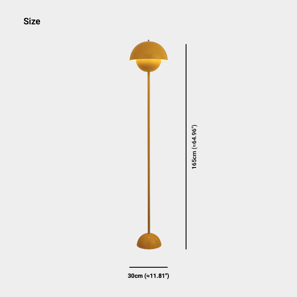 Floor Lamp Iron Mushroom Flower Bud Corner LED Size