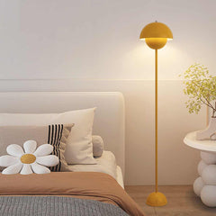 Floor Lamp Iron Mushroom Flower Bud Corner LED Yellow Bedroom