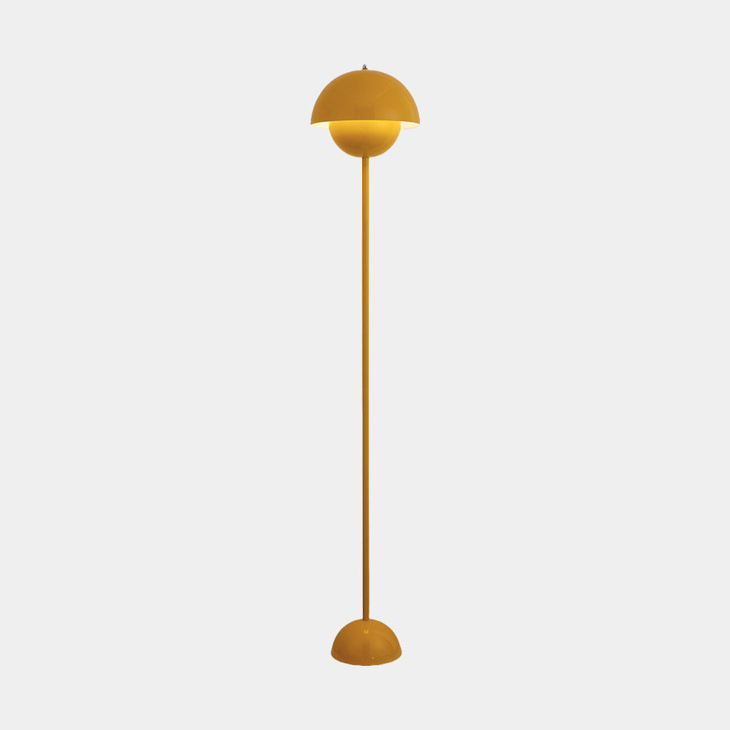 Floor Lamp Iron Mushroom Flower Bud Corner LED Yellow