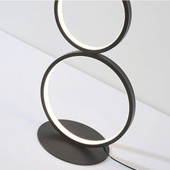 Floor Lamp Iron Ring Black Detail