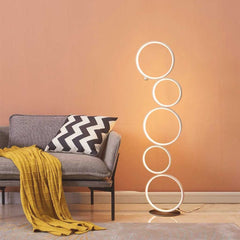 Floor Lamp Iron Ring White Sitting Room