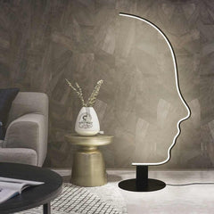 Floor Lamp Minimalist Art Deco Face Dimmable LED Corner