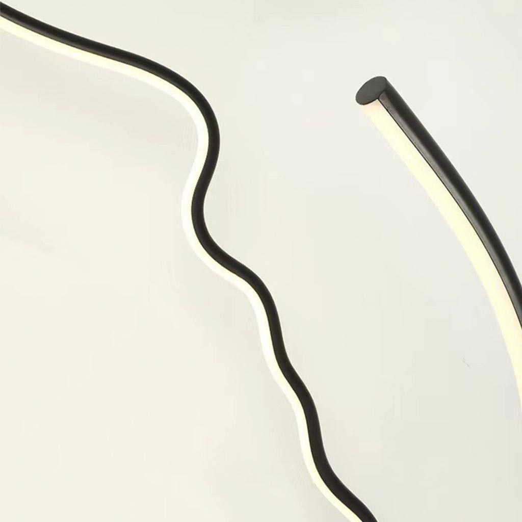 Floor Lamp Minimalist Art Deco Face Dimmable LED Detail