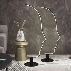 Floor Lamp Minimalist Art Deco Face Dimmable LED Living Room