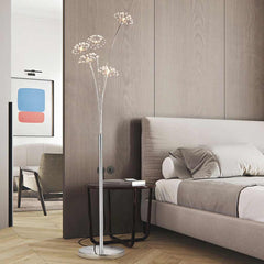 Floor Lamp Nordic Crystal Flower Dandelion Bedroom