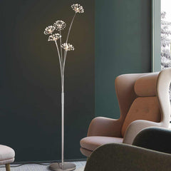 Floor Lamp Nordic Crystal Flower Dandelion Sitting Room