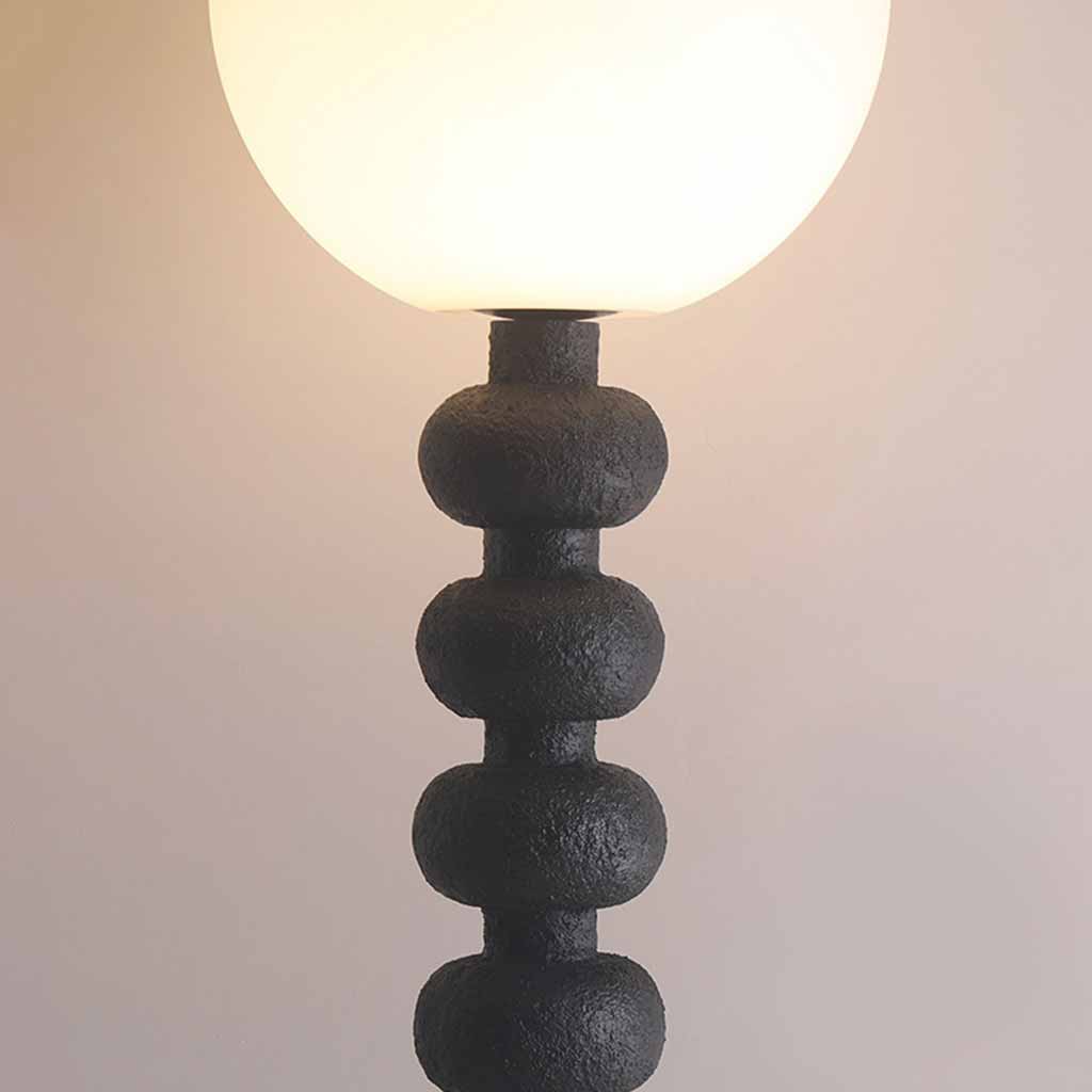 Floor Lamp Resin Column Black Base