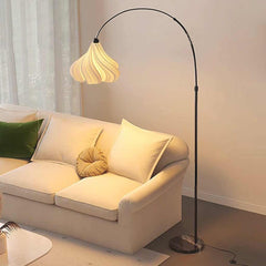 Floor Lamp Unique Fishing Pole Arch Pleated for Reading Room