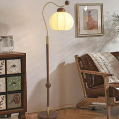 Floor Lamp Vintage Lantern with Fabric Shade Living Room