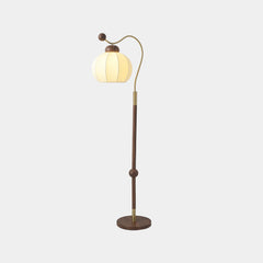 Floor Lamp Vintage Lantern with Fabric Shade