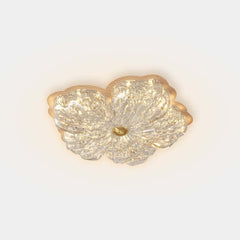 Flower Gold Foil Ceiling Light Luxury Flush Mount LED