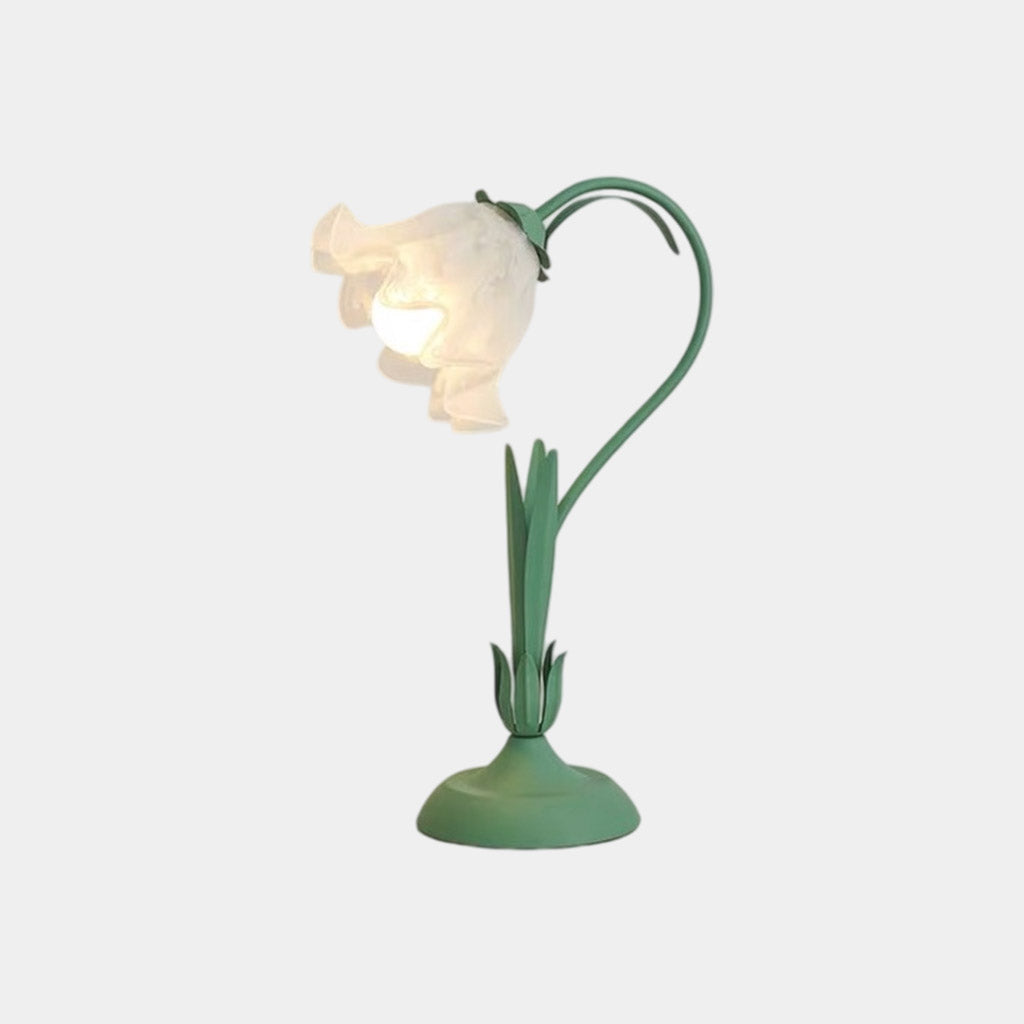 Bloementafellamp Lelietje-van-dalen acryl, 3 kleuren