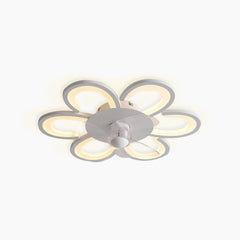 Flush Mount Ceiling Fan with LED Light