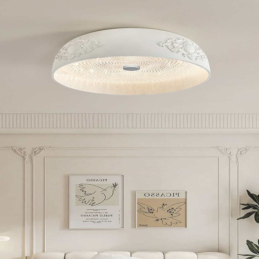 Flush Mount Ceiling Light Bowl Dimmable Living Room