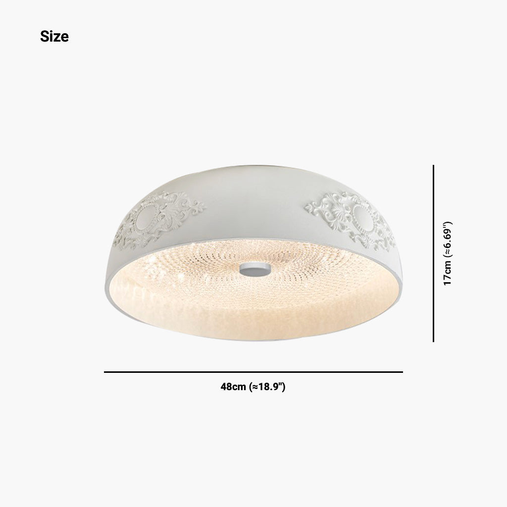Flush Mount Ceiling Light Bowl Size