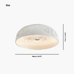 Flush Mount Ceiling Light Bowl Size
