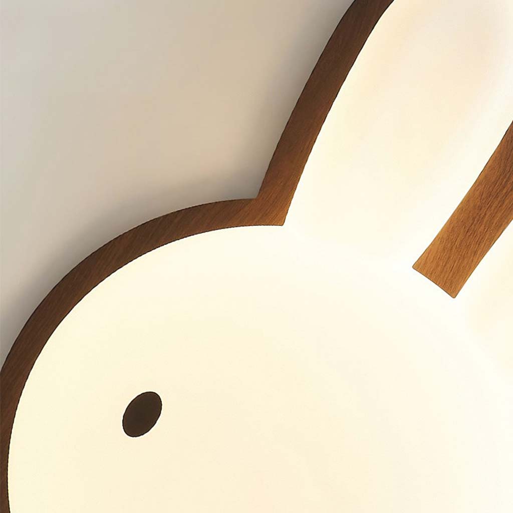 Flush Mount Ceiling Light Cartoon Rabbit