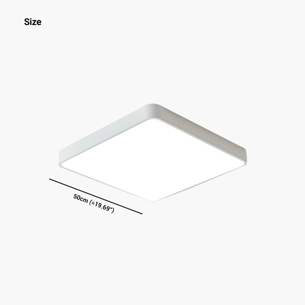 Square Lay Light Bright Flush Mount Round/Square/Rectangle Ceiling Light | VAXLAMP