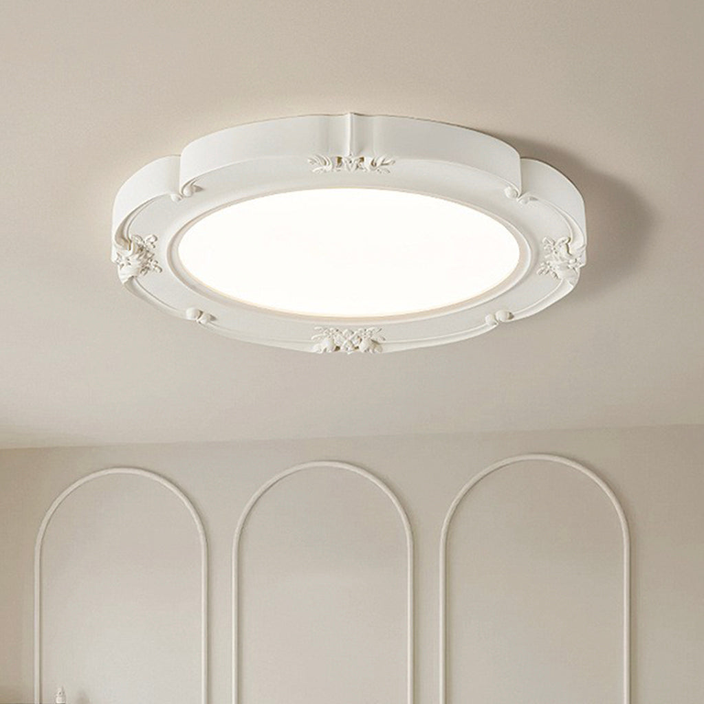 Flush Mount Ceiling Light French Retro Bedroom